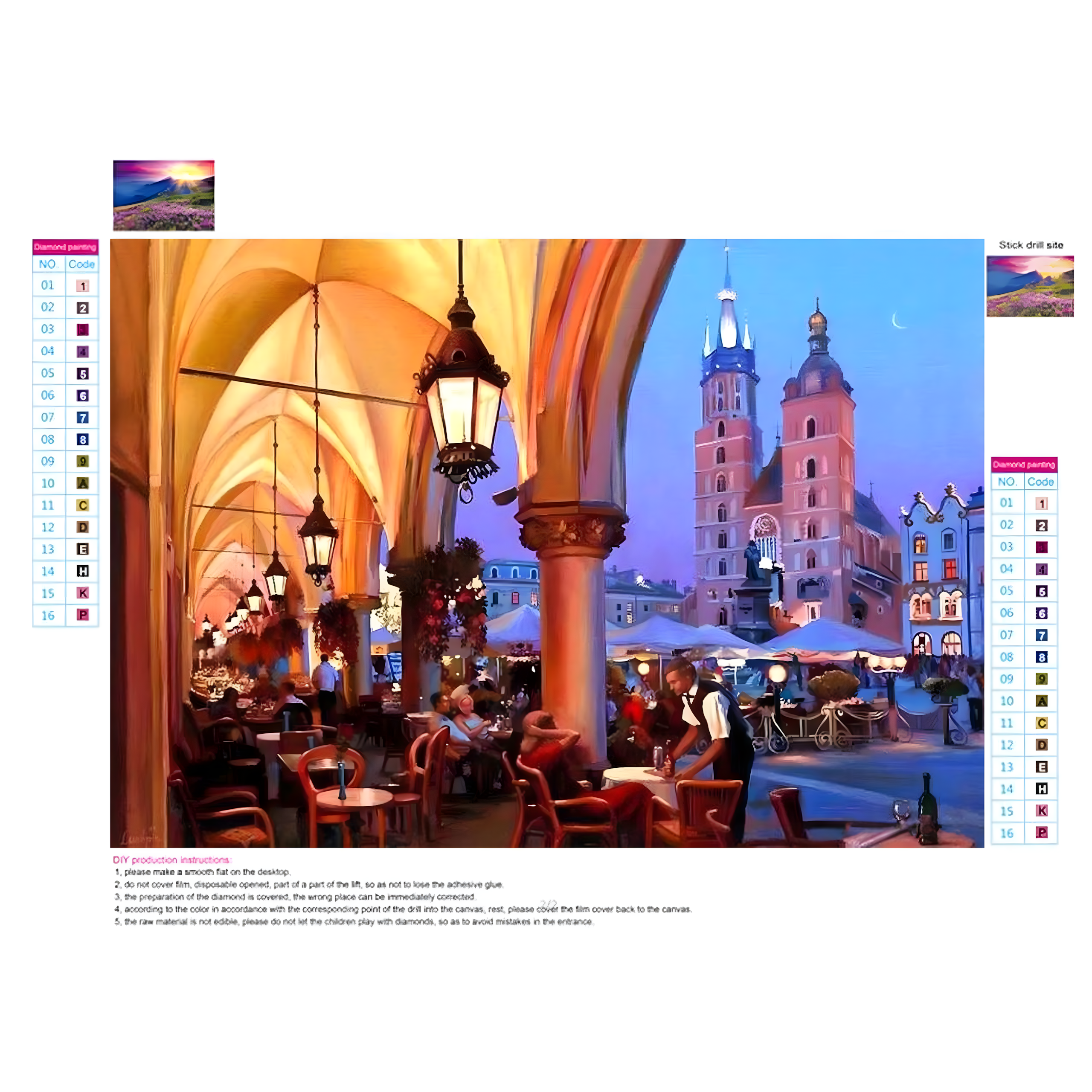 SUUR TEEMANTTIKAND 120x60 Teemantmaal Teemantmosaiik XXL KOMPLEKT