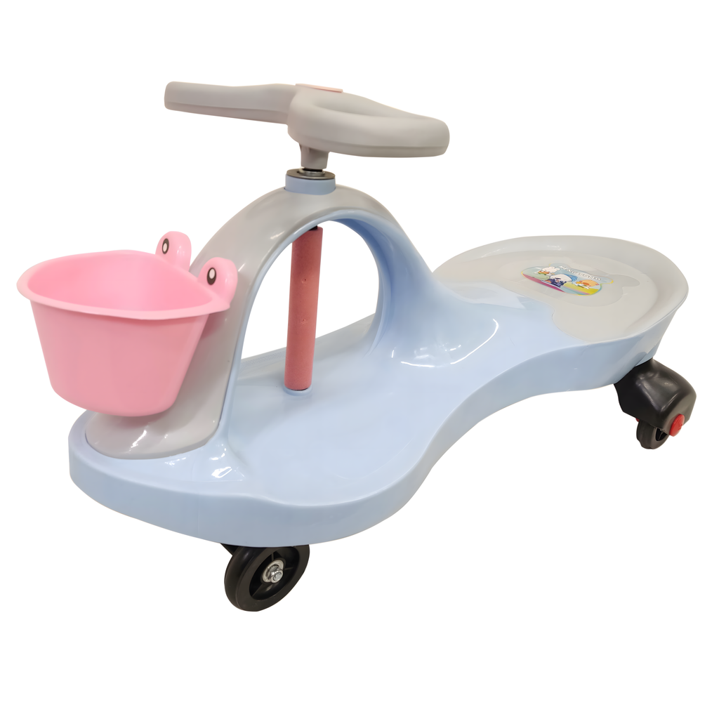 Lastele mõeldud tasakaalu ja kiikumisega Ride On lükatav auto gravitatsioonisõiduk