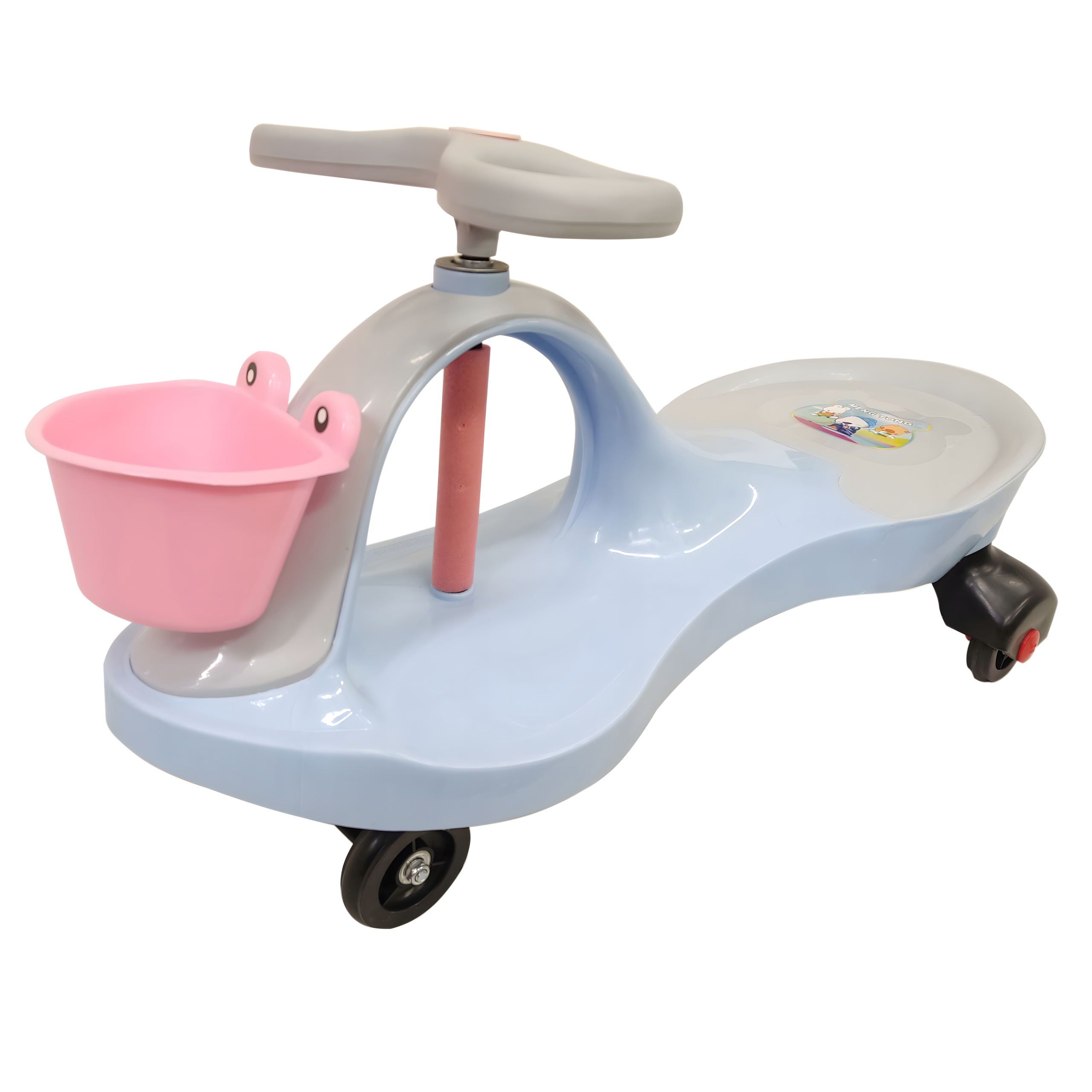 Lastele mõeldud tasakaalu ja kiikumisega Ride On lükatav auto gravitatsioonisõiduk