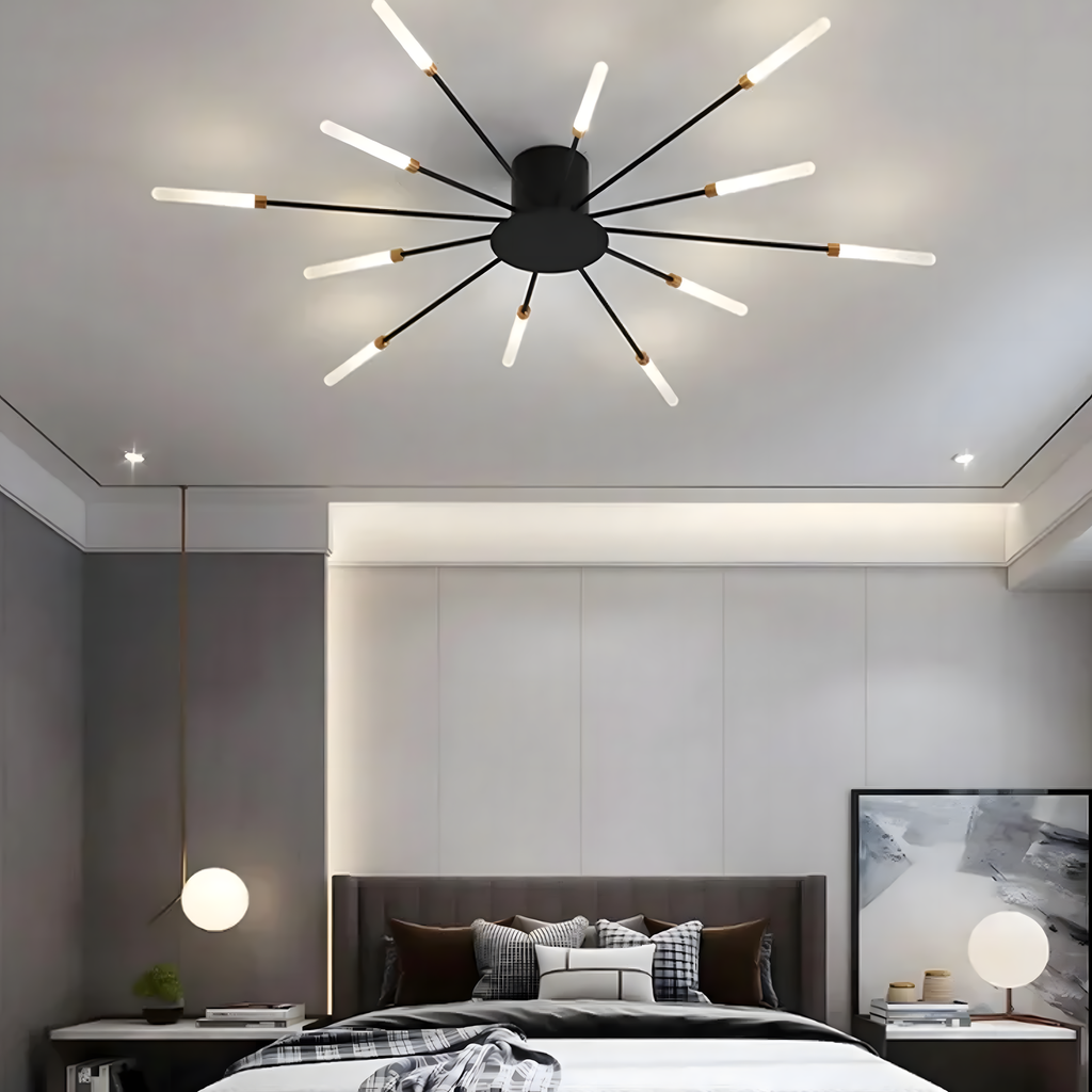 LED Ceiling Lamp Fireworks Chandelier Modern for Living Room Dining Room 12W