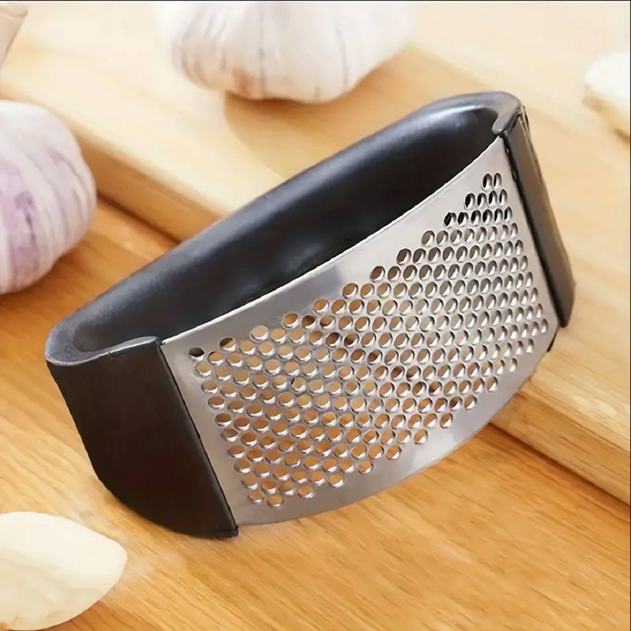 Handheld Garlic Press Crusher Slicer Stainless Steel