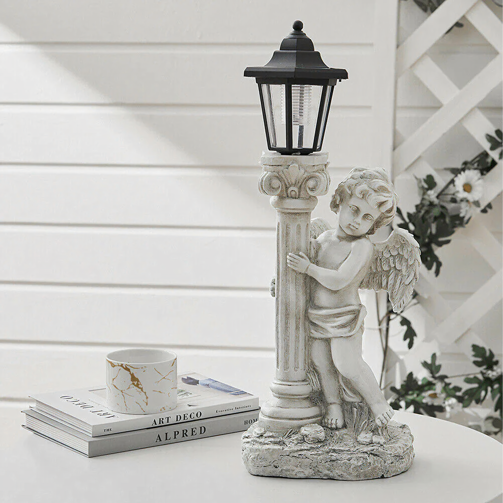 96x Solar LED Angel Figurine Candle Holder Decoration 49cm