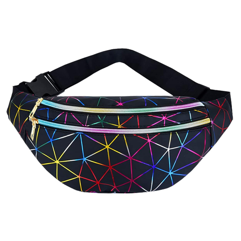 Stylish Unisex Adjustable Sports Waist Bag with 3 Compartments