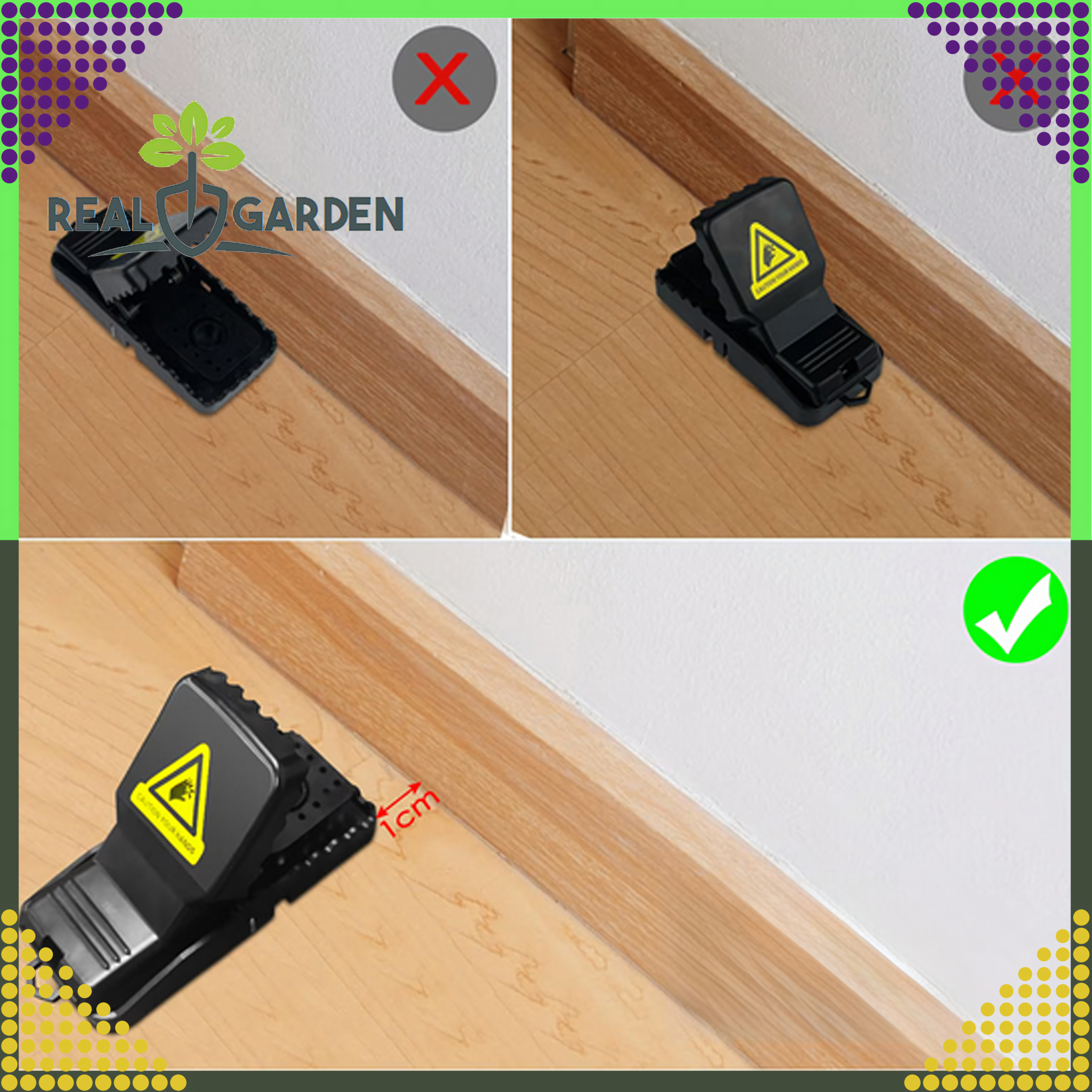 4x Mouse and Rat Trap Guillotine for Rodents