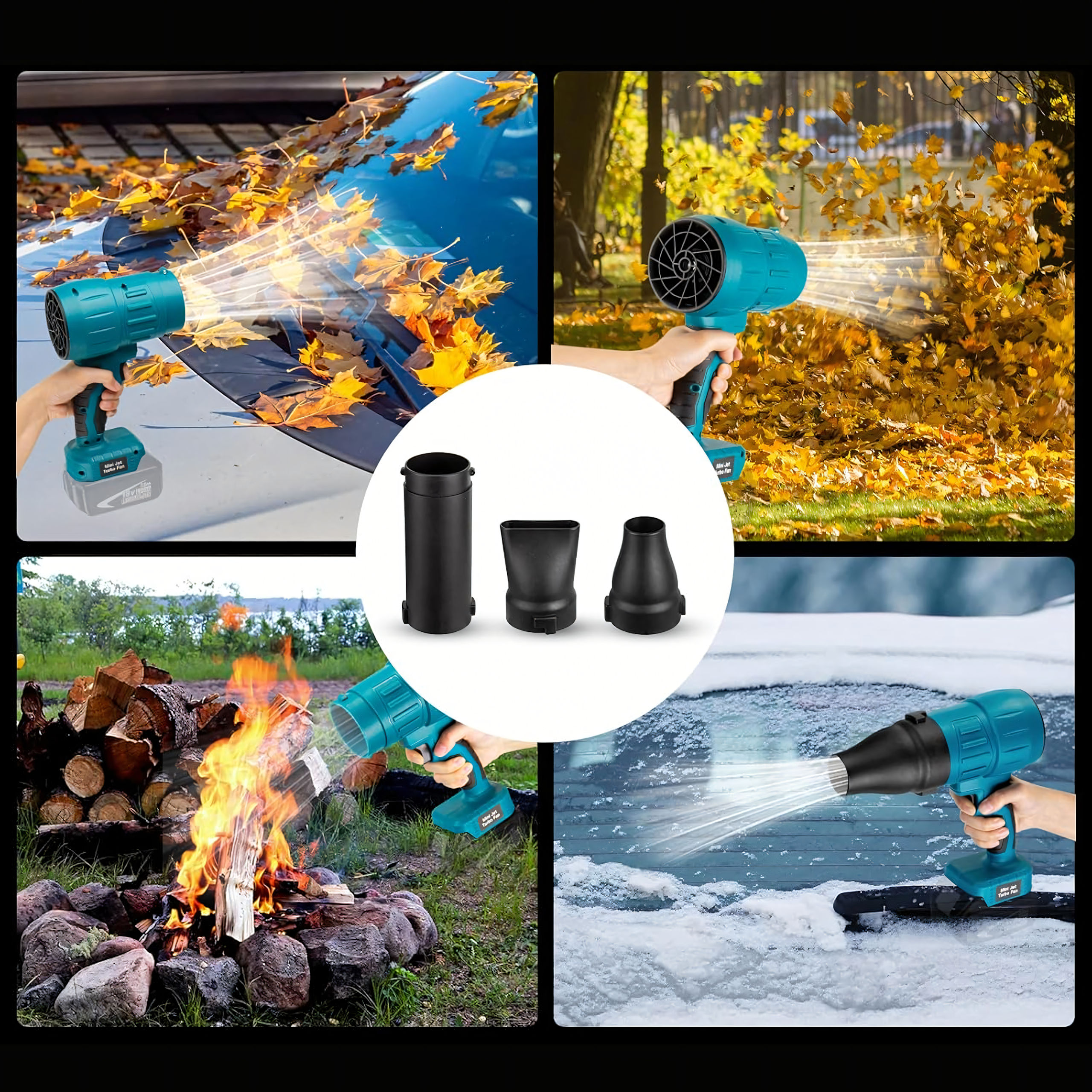 Juhtmevaba akupuhur lume ja lehtede jaoks 400W 2xAku kohver