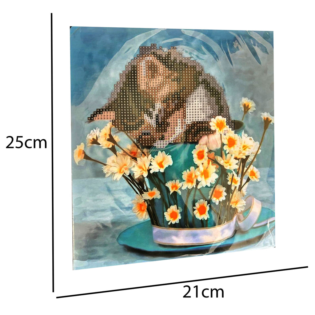 Teemantmaalimine Teemanttikand Mosaiik Lihtne Komplekt 21x25cm lastele