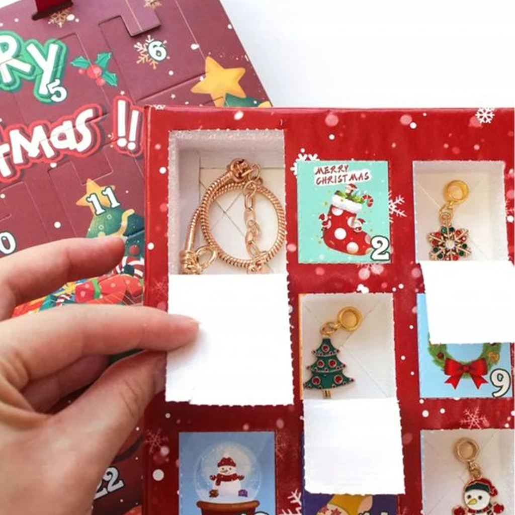 Advent Calendar Jewelry Bracelets Charms 24 pcs DIY Gift