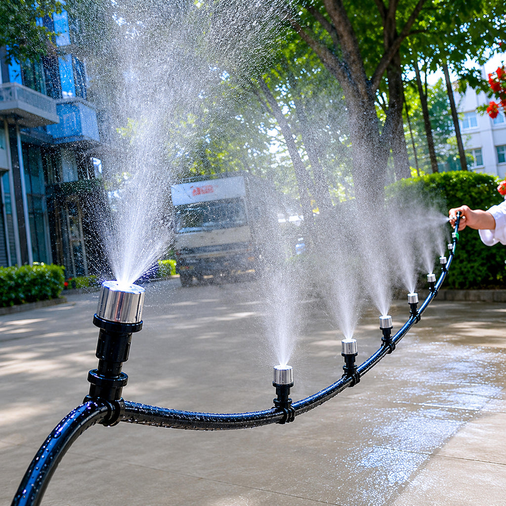 15m Garden Water Curtain Drip Irrigation Set with Sprinkler