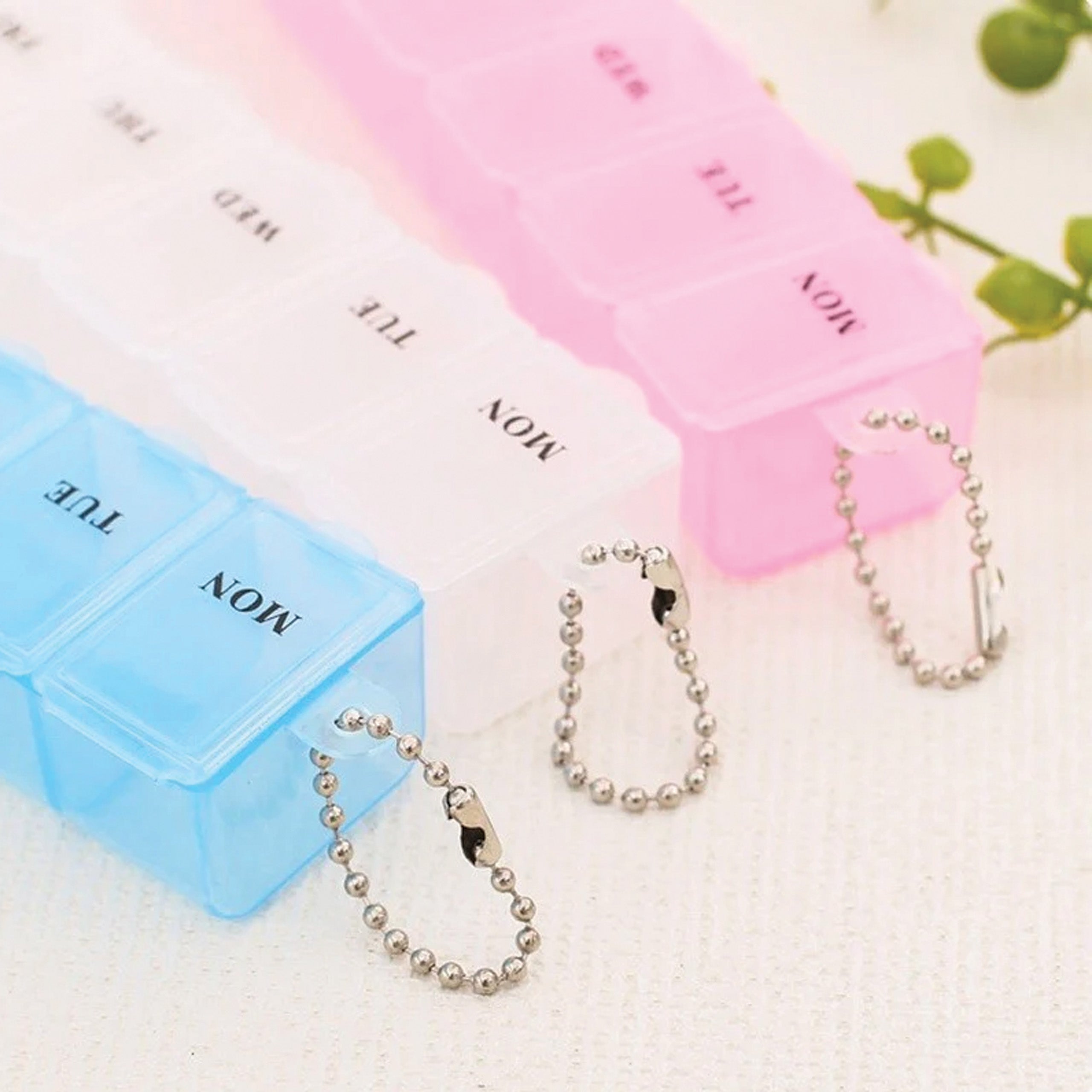 Weekly Pill Organizer Box with 7 Compartments