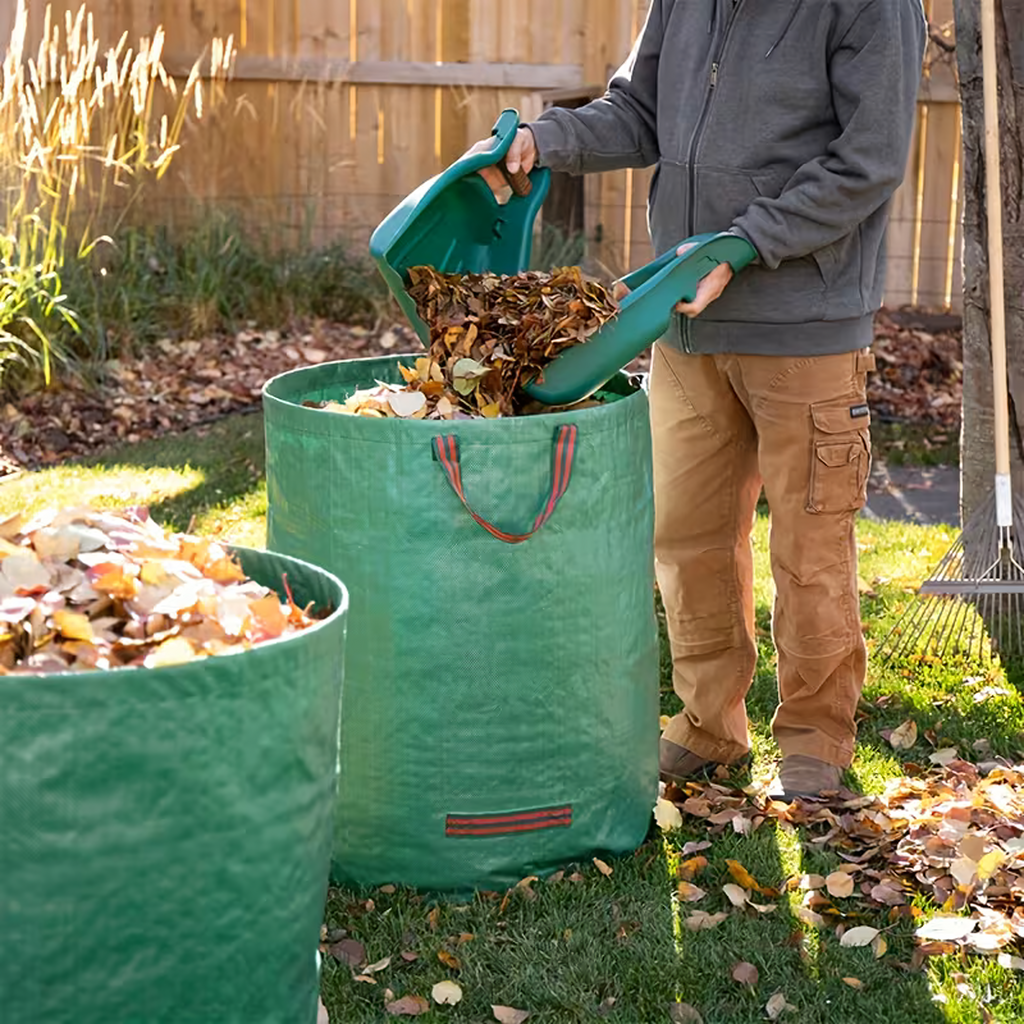 Large Plastic Leaf and Grass Rake Collector for Garden