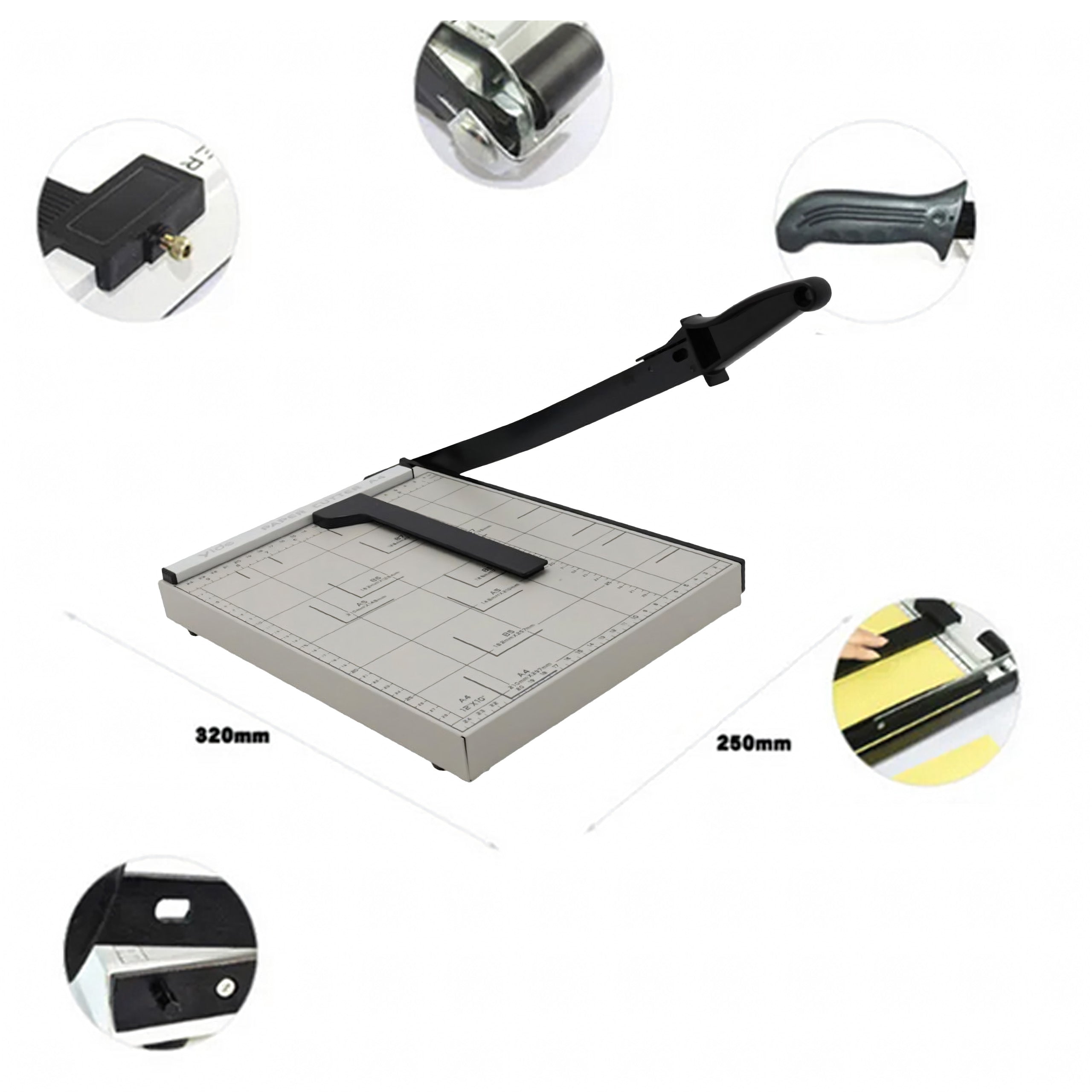 Metallist paberi lõikur, täpne tugevdatud lõikur A4 B7