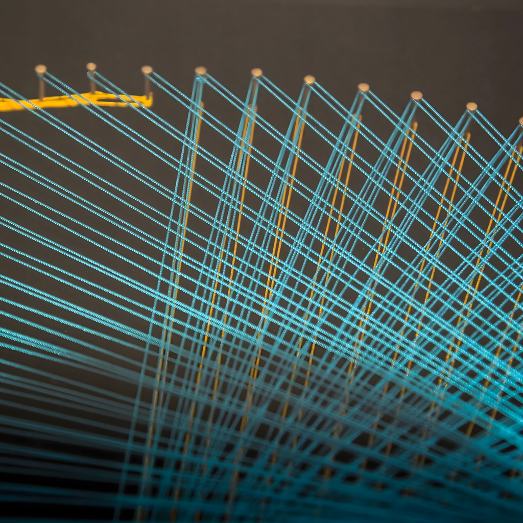 Loominguline komplekt niidikunsti põimimiseks, niidipildi raam 40x40 cm