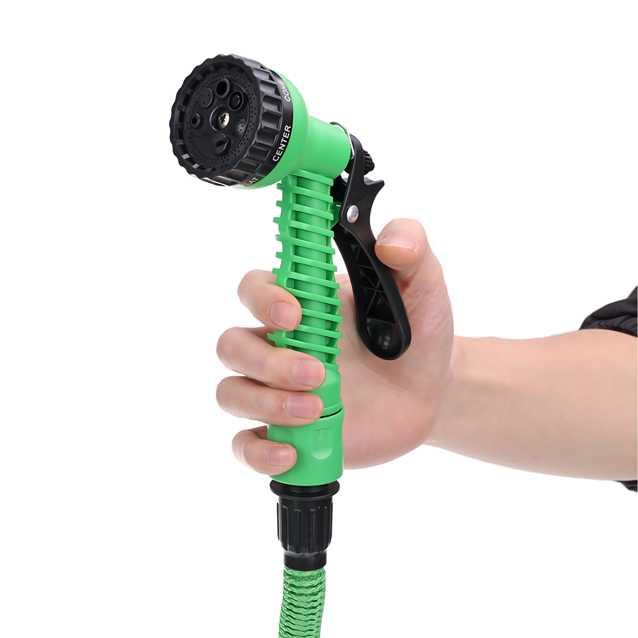 Laiendatav elastne aiavoolik 1/2 tolli 5-15m universaalse ühenduse ja pihustipüstoliga