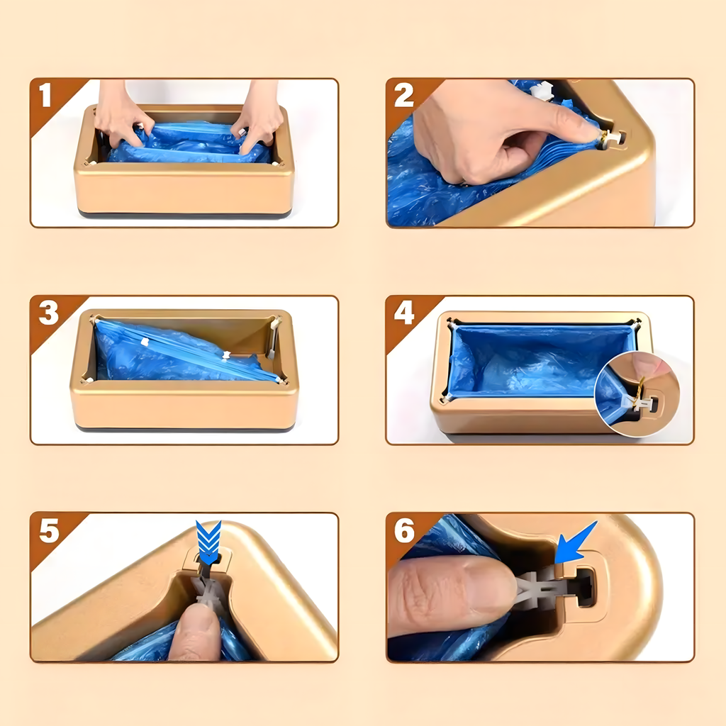 144x Automatic Shoe Cover Dispenser Container Feeder + 20 Bags