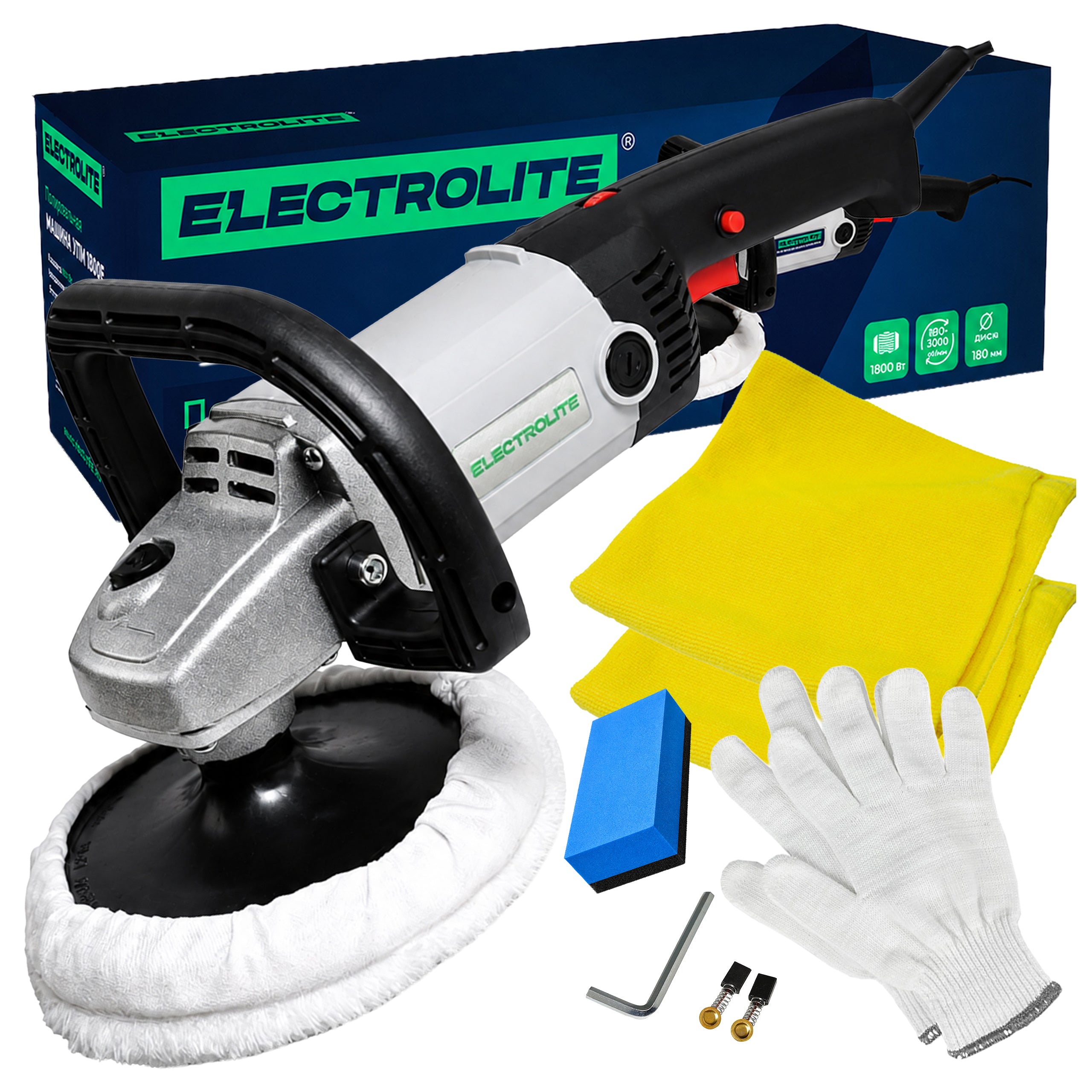 1800W Car Polishing and Grinding Kit Premium Detailing Set
