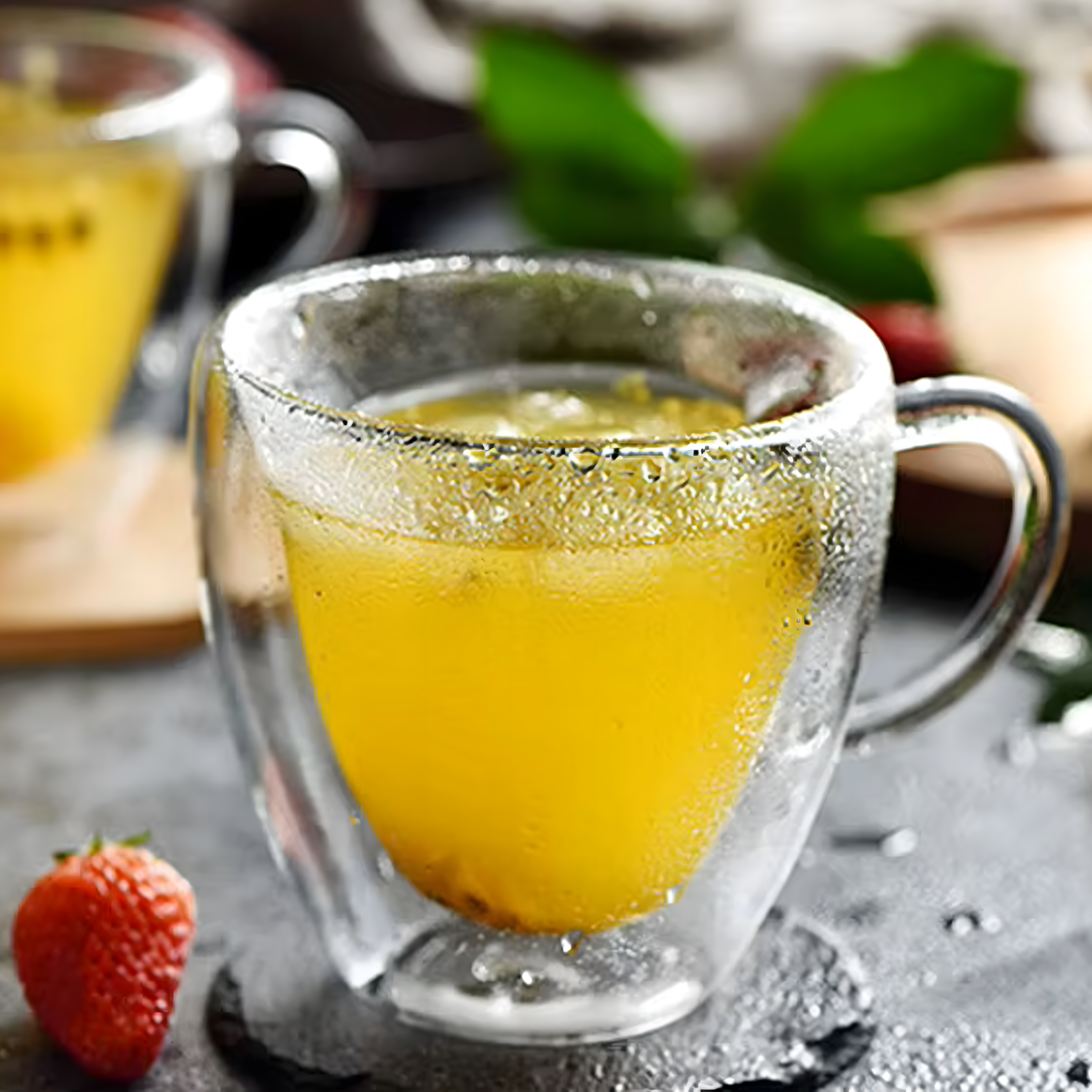 Armastuse kruus südamekujuline klaas topeltseinaga kuumakindel 250 ml