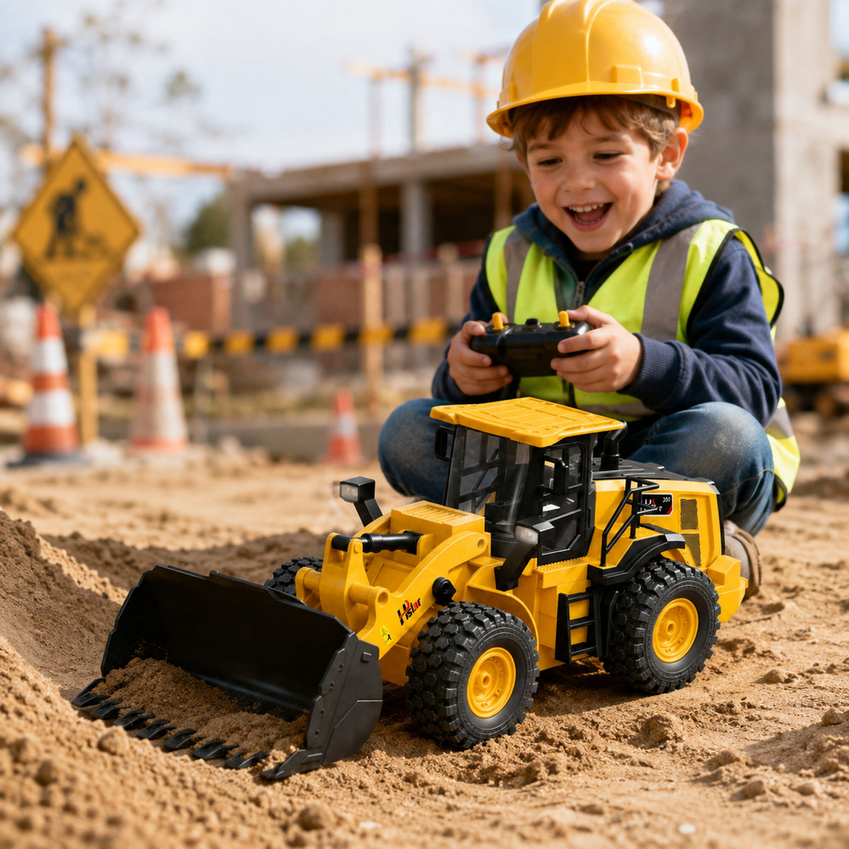 Remote Control Bulldozer RC Construction Machine Large
