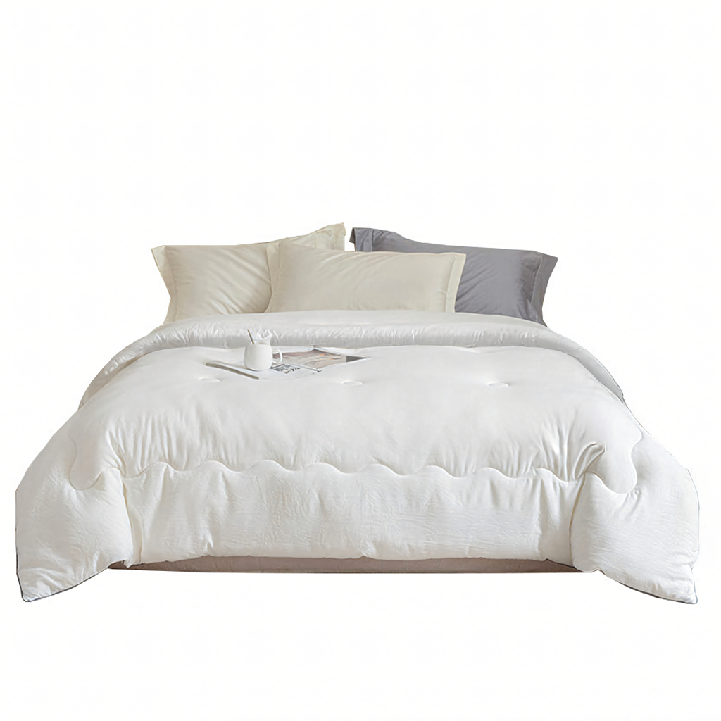 Aastaringselt õhuline soe talvetekk 140x200cm valge