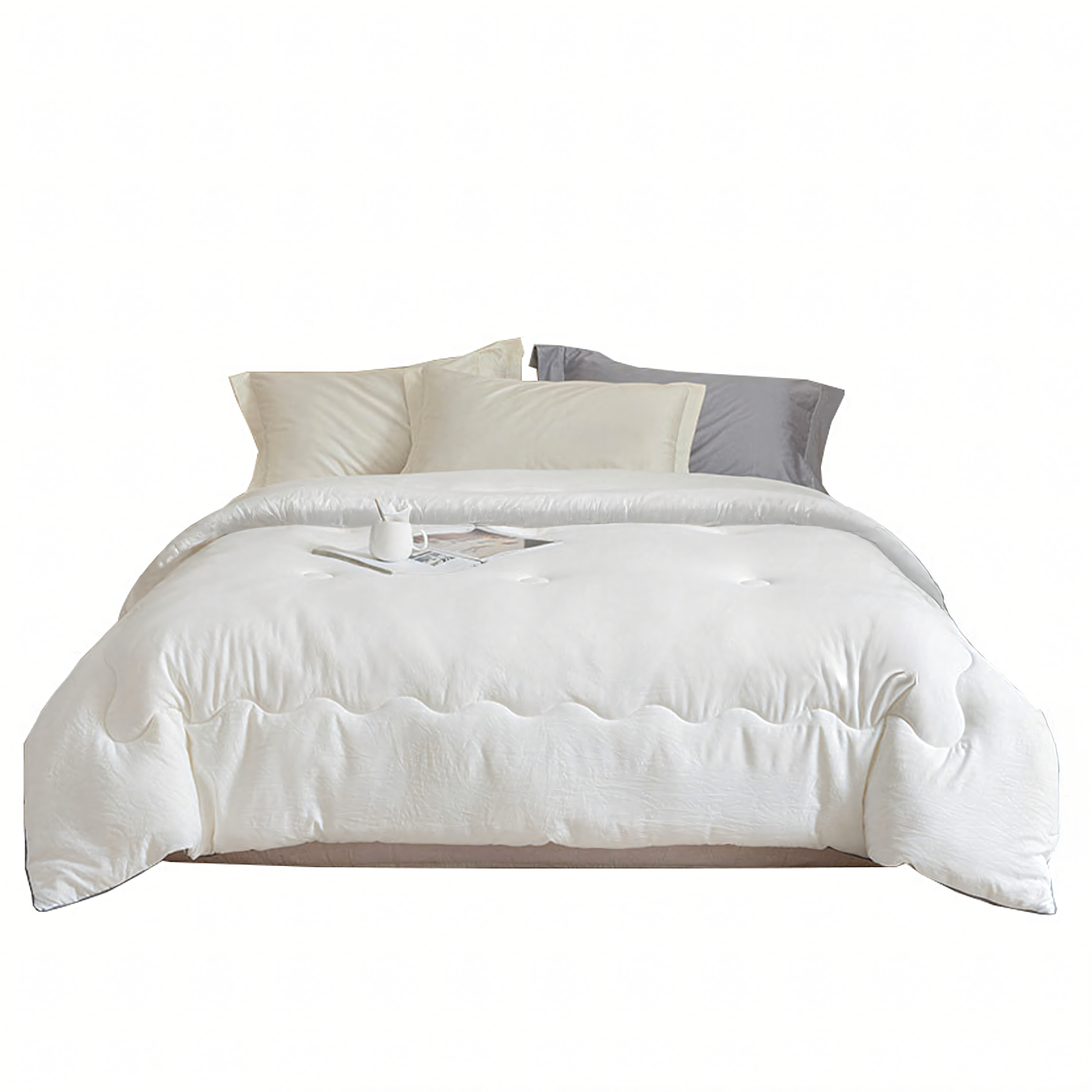 All-Year Airy Warm Winter Quilt for Winter 200x220cm White