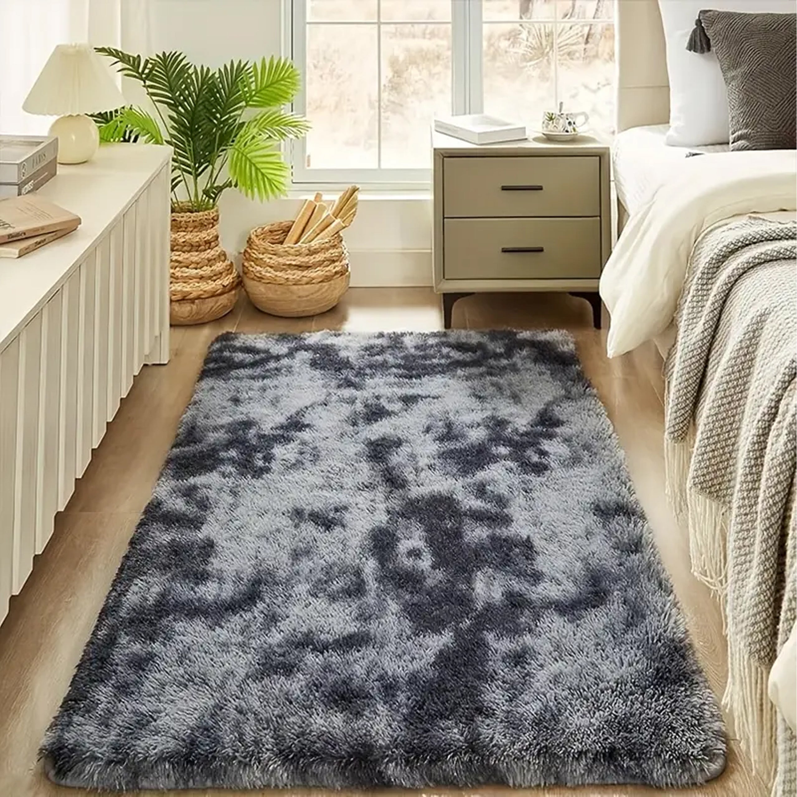 Dywan Plusz Mięciutki Shaggy Gęsty Włochacz Puchaty do Salonu 120x80cm