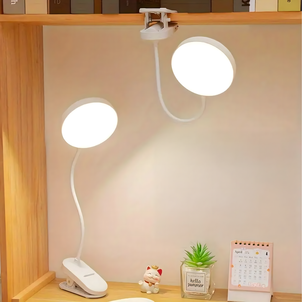 Juhtmevaba LED klambriga lugemislamp