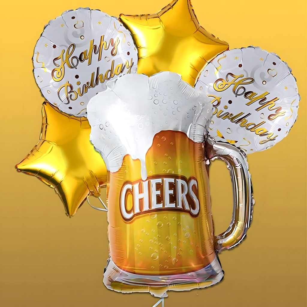 Sünnipäeva õhupallide komplekt peoks Õllekruus Terviseks Sünnipäevakingitus