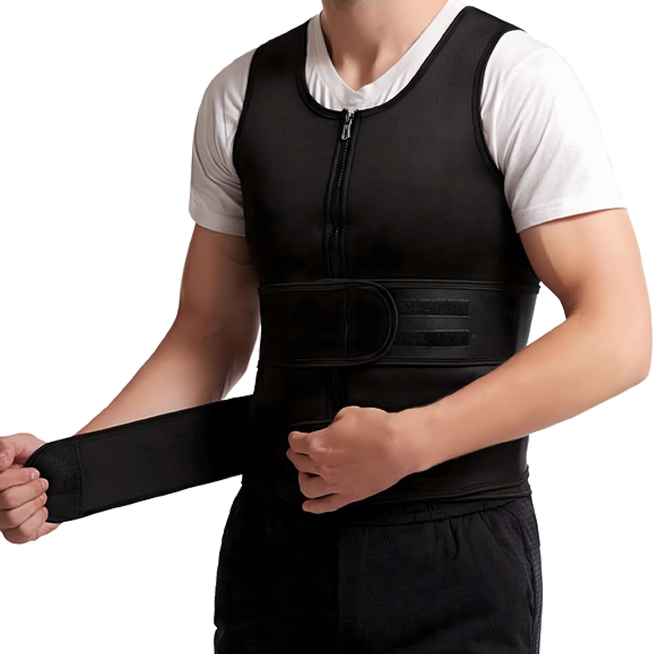 Meeste neopreenist fitness-vest XL saunatreeningu spordisalendav