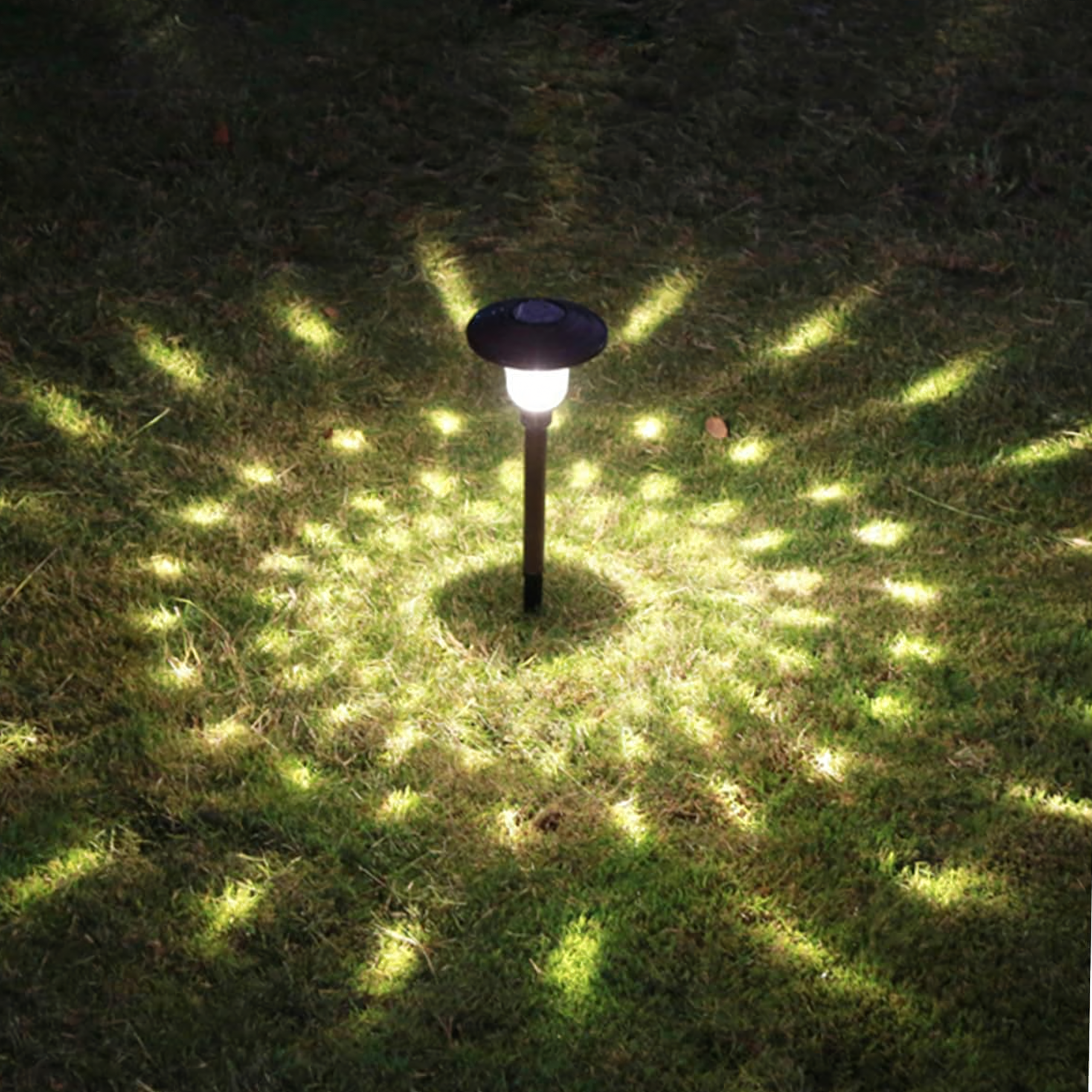 Solar Garden Spike Lights Set 42cm Waterproof Outdoor 6 pcs