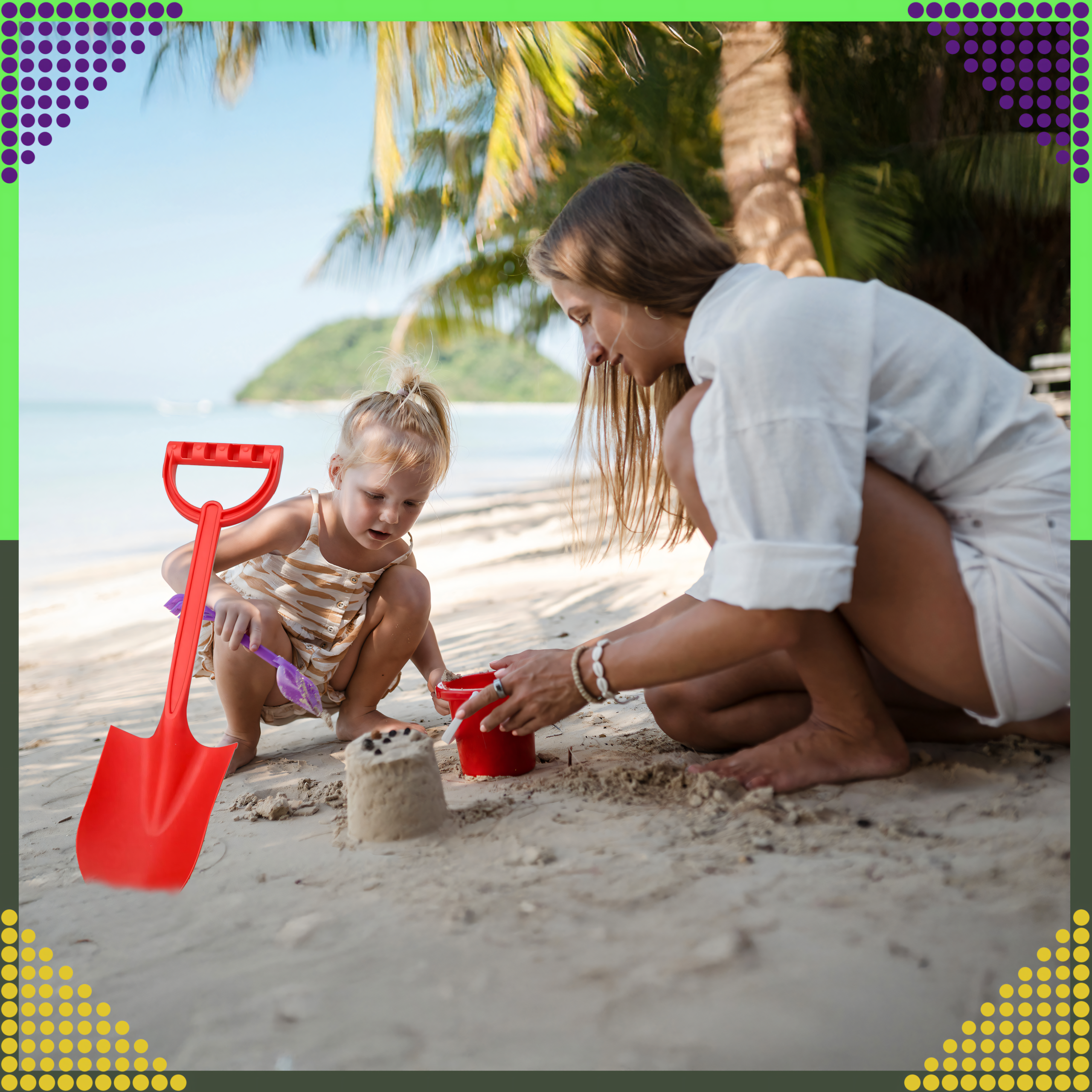 Labidas Liivalabidas rannale Liivakastidele Tugev suur XXL 64 cm