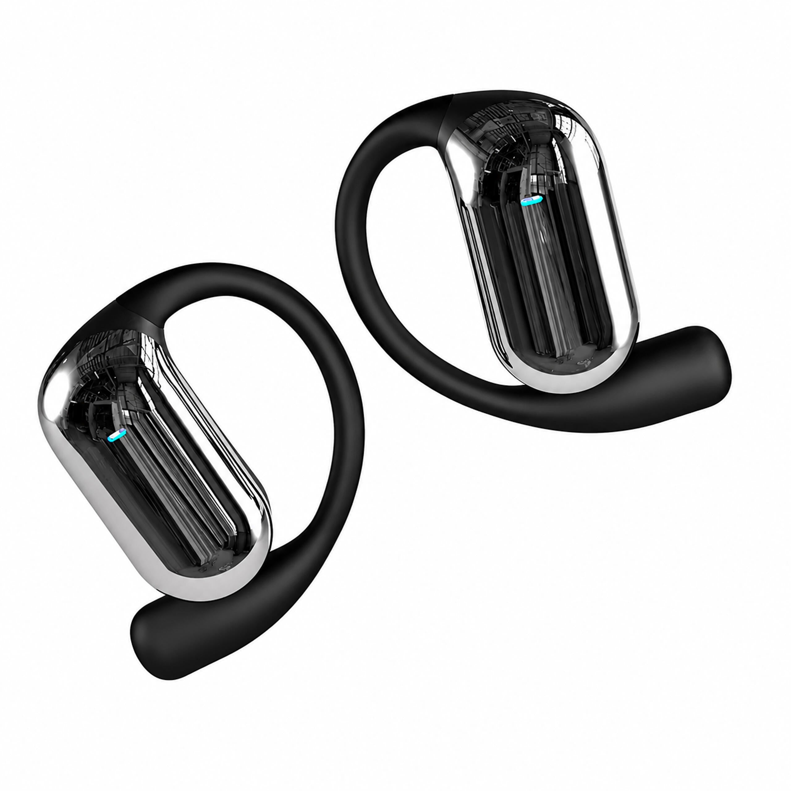 Juhtmevabad Bluetooth-sisekkõrvaklapid AI-tõlkefunktsiooniga ja akupangana toimiva karbiga, mustad RC-K-2614