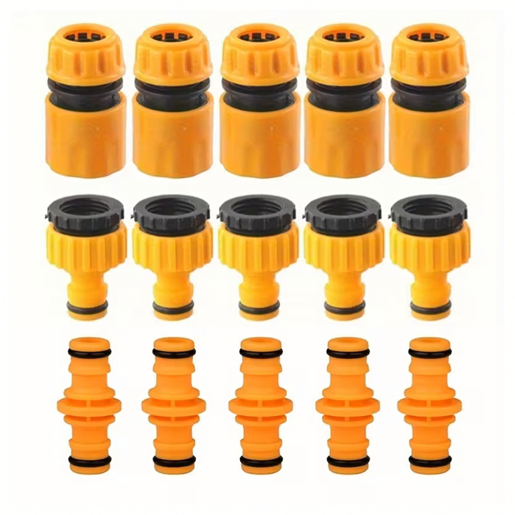 Garden Hose Connector Set 1/2 3/4"