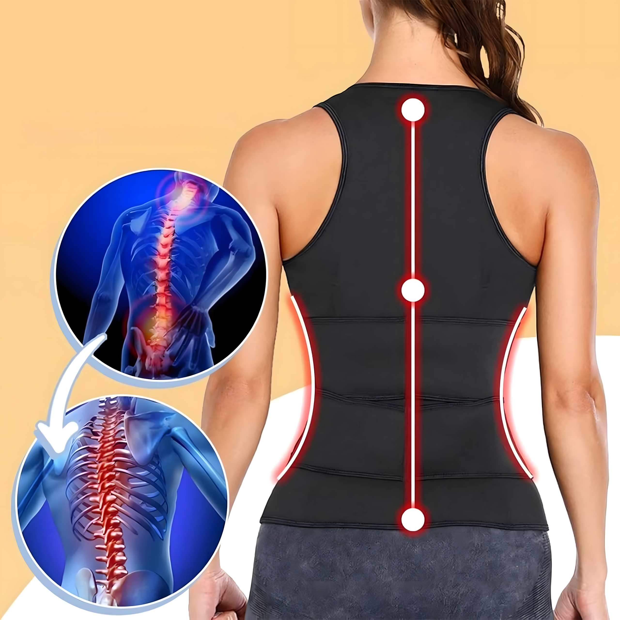 Women's Neoprene Fitness Vest Sauna Training S