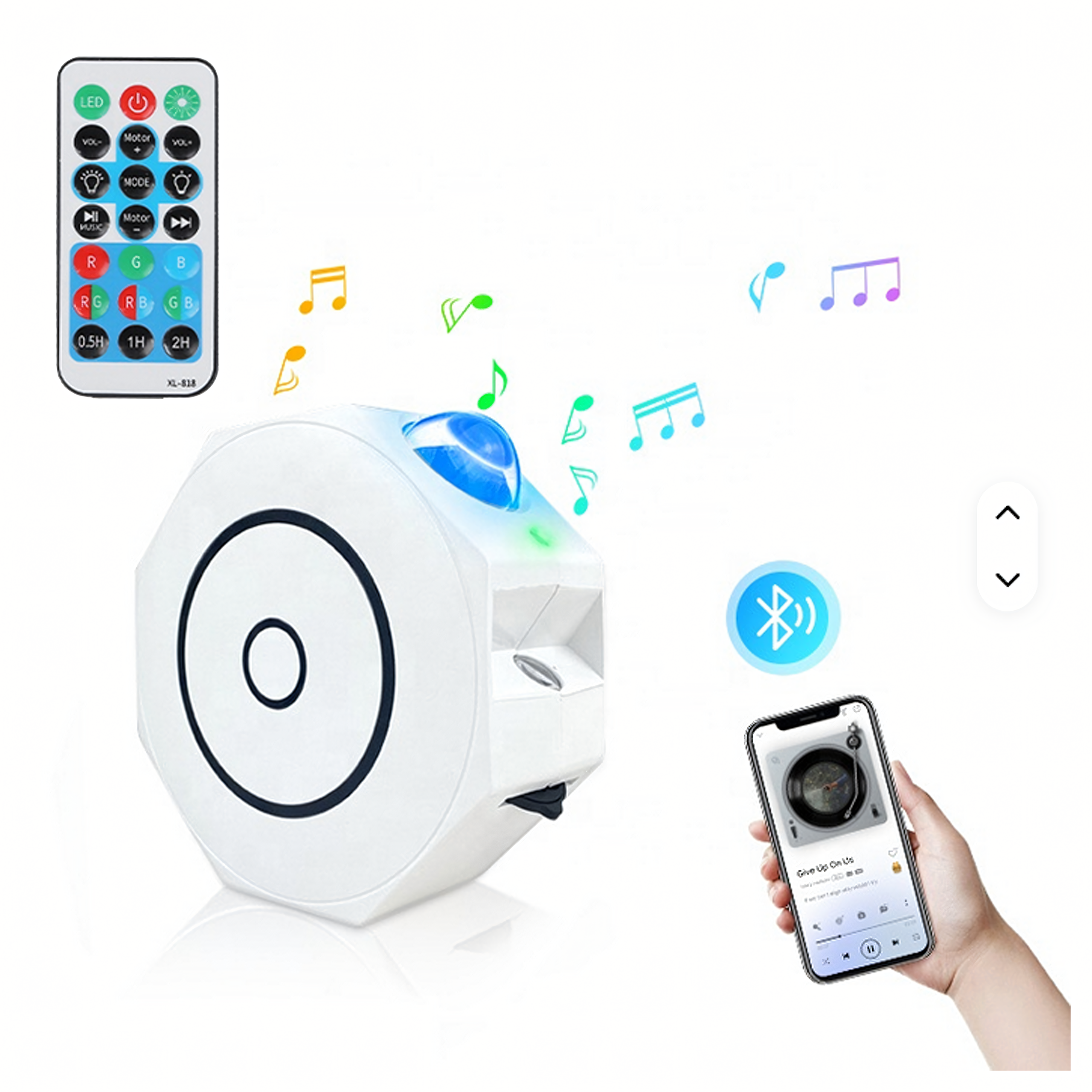 Tähtede projektor Taeva projektor LED öölamp Lõõgastus + kaugjuhtimispult