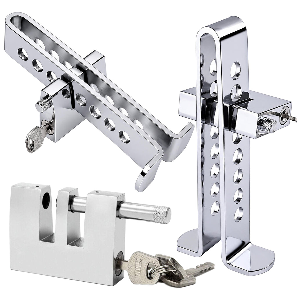 Steel Anti-Theft Clutch and Brake Pedal Lock for Car
