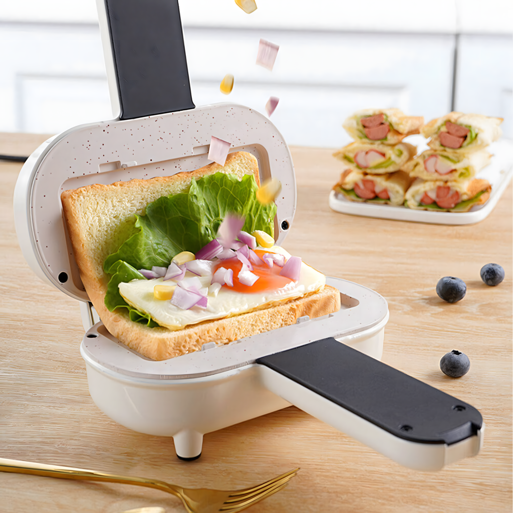 Toaster Sandwich Toaster 700W Non-Stick Coating