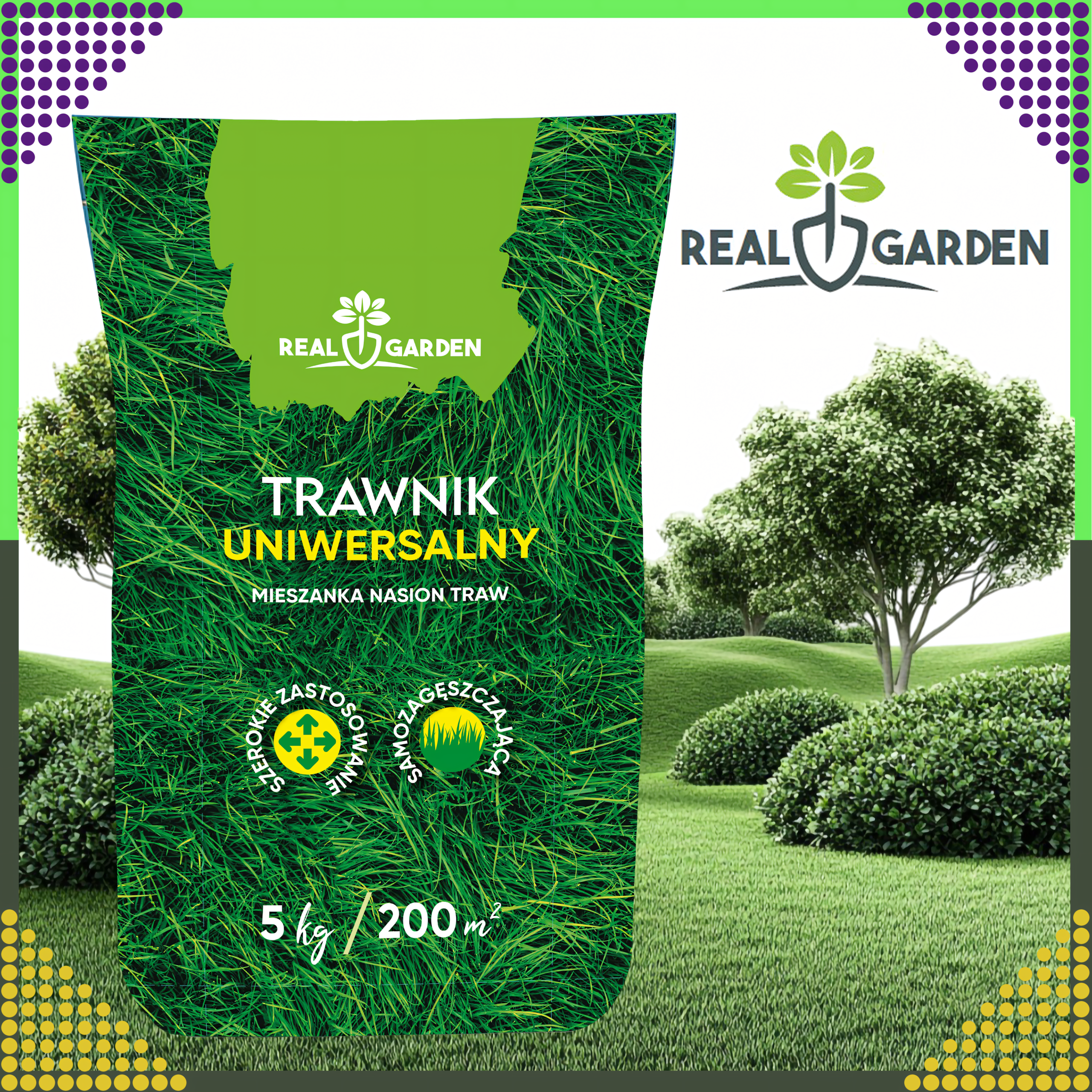 Universal Dense Grass Seed Mix 5 kg for 200 m²