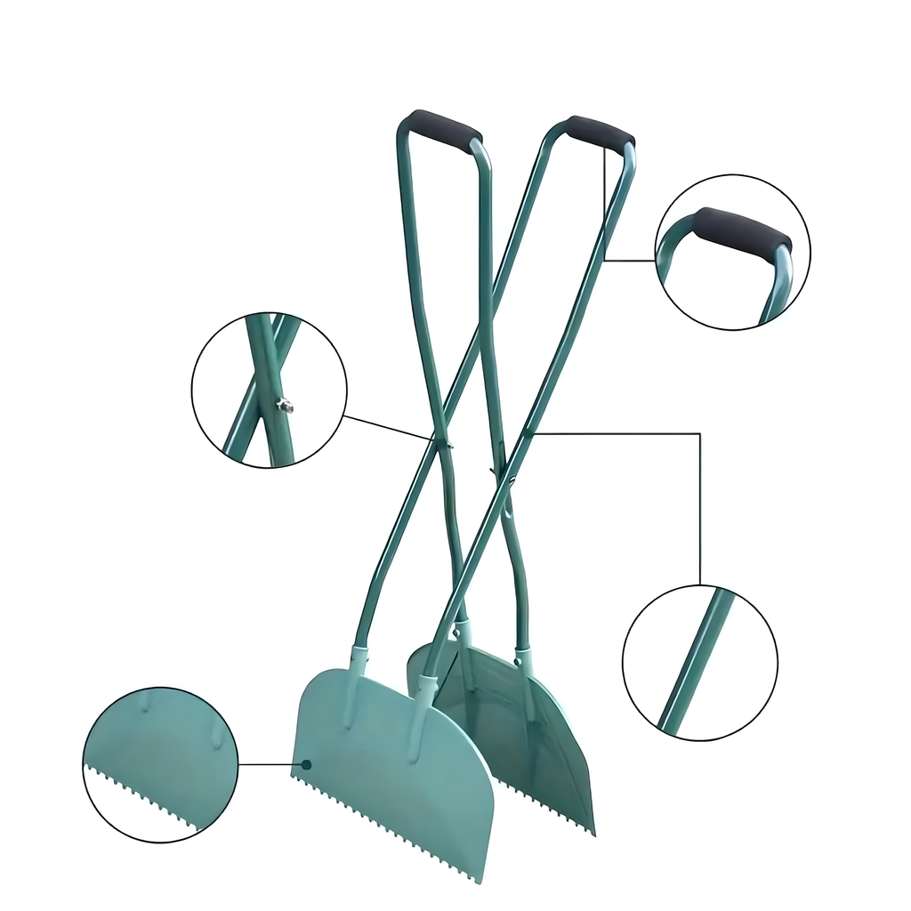 Ergonomic Leaf Grabber Rake for Leaf Collection