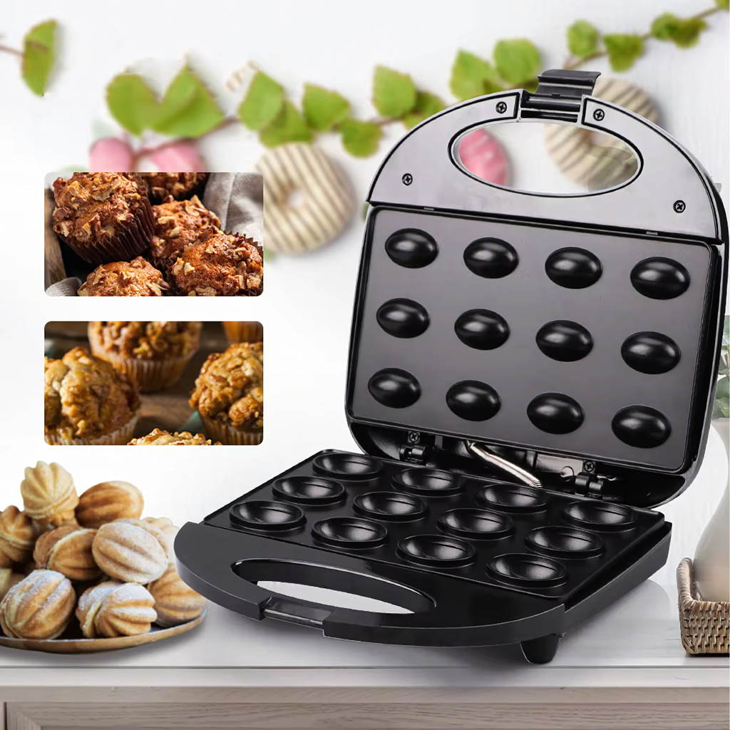 Nut-Shaped Cookie Maker 750W 12 Halves 12 pcs