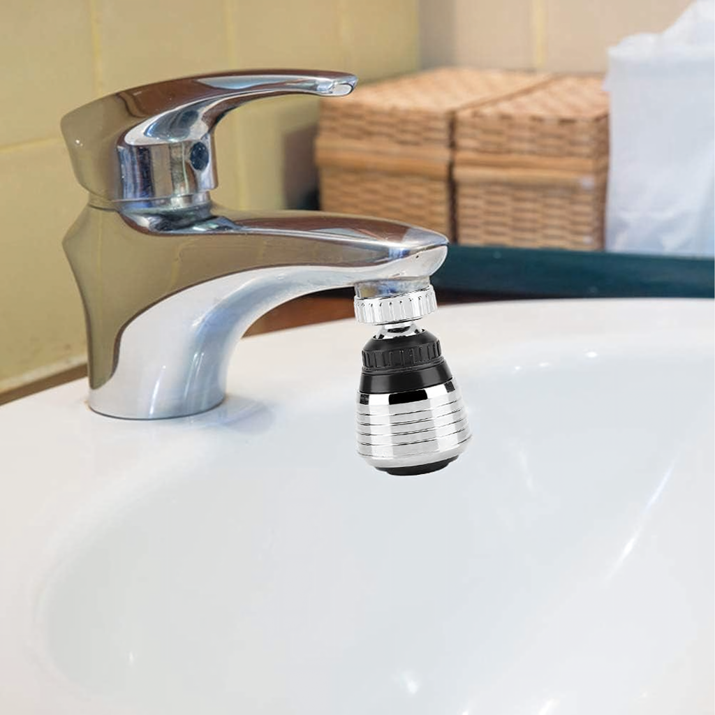 Aerator Extension for Kitchen Faucet Tap 2in1 360 Movable Tip