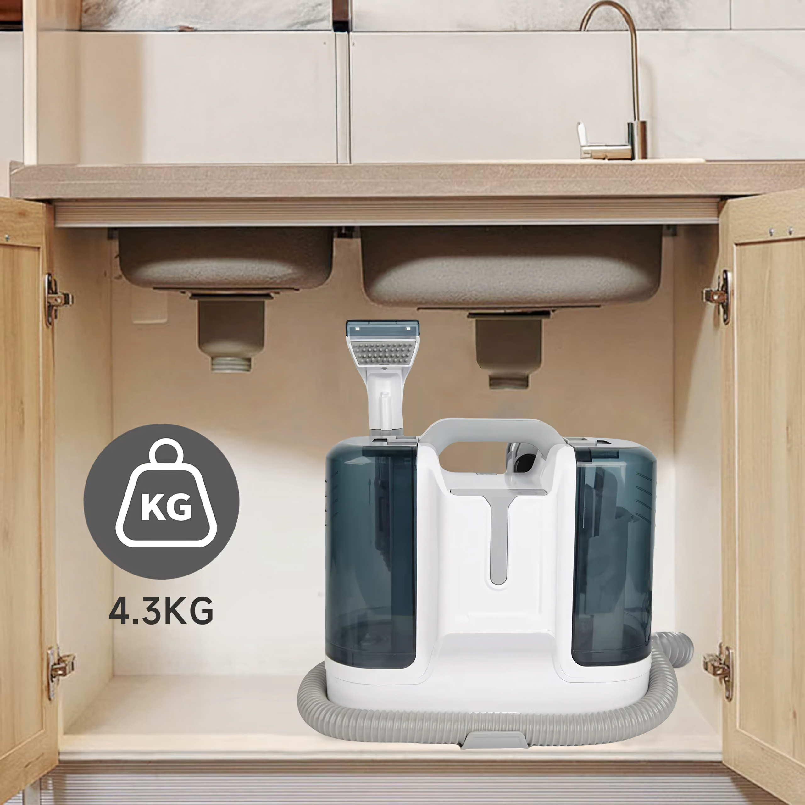Kaasaskantav vaipade ja polstrite puhastamise tolmuimeja 450W