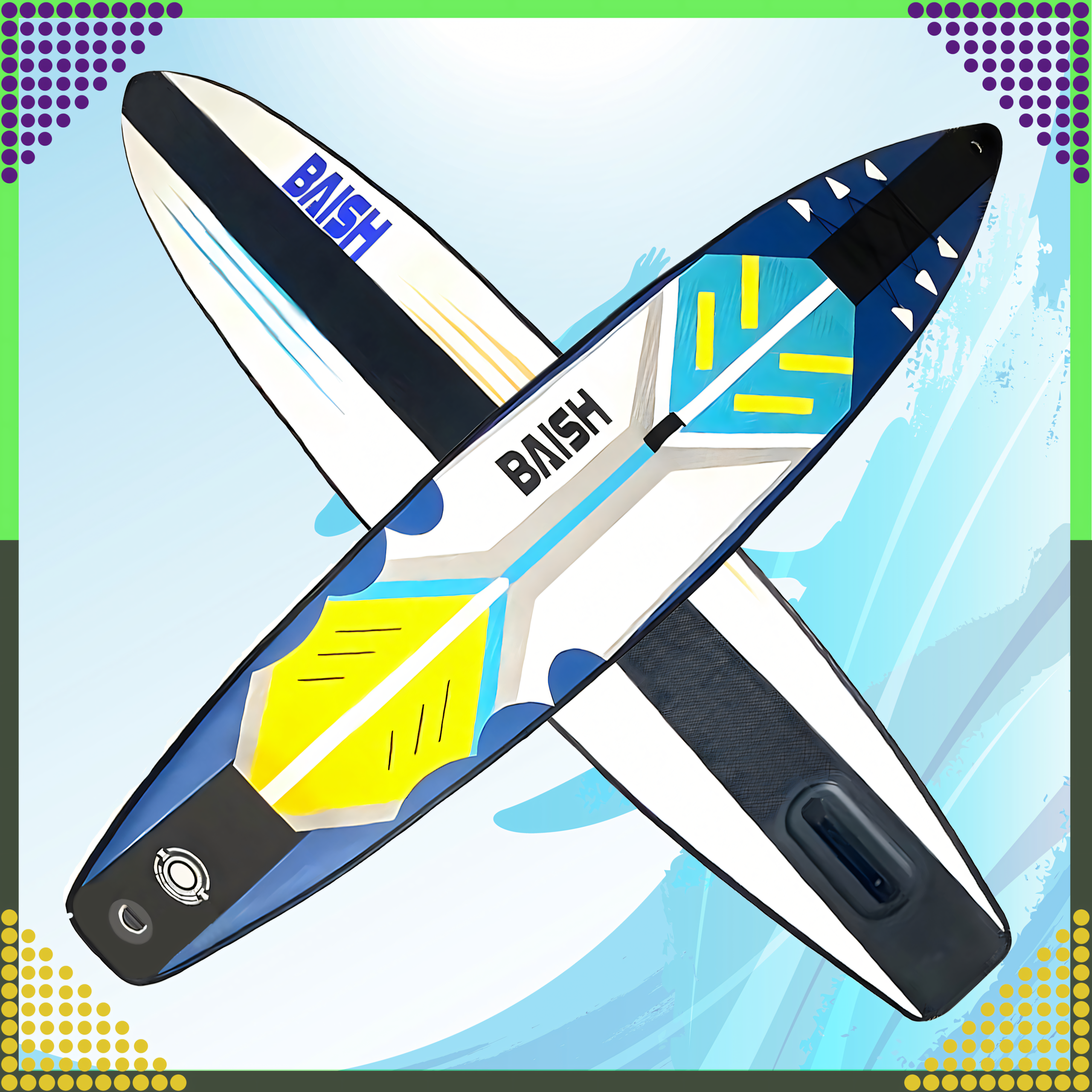 SUP aerulaud 420 cm täispuhutav ujumiseks, vastupidav + tarvikud