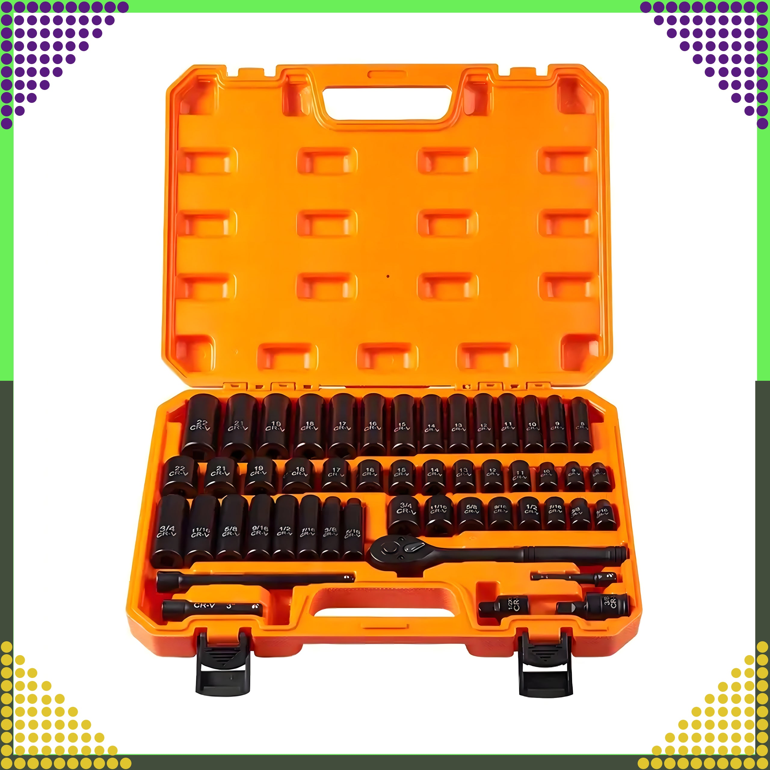 3/8" löökpadrunite komplekt, 50 tk