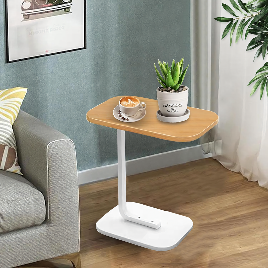 200x C-Shaped Modern Side Coffee Table for the Living Room