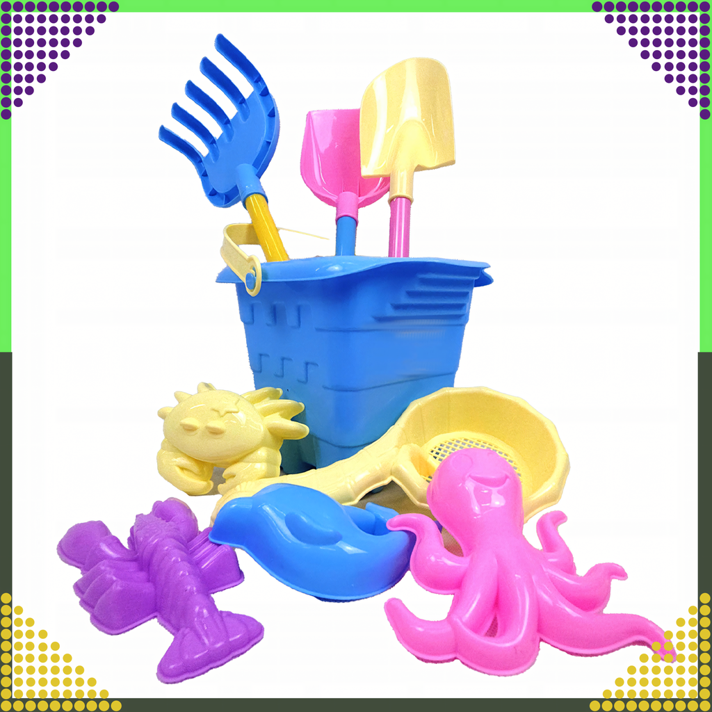 Ämbrivormid 9 tk aiaranna mänguasju laste liivakasti jaoks