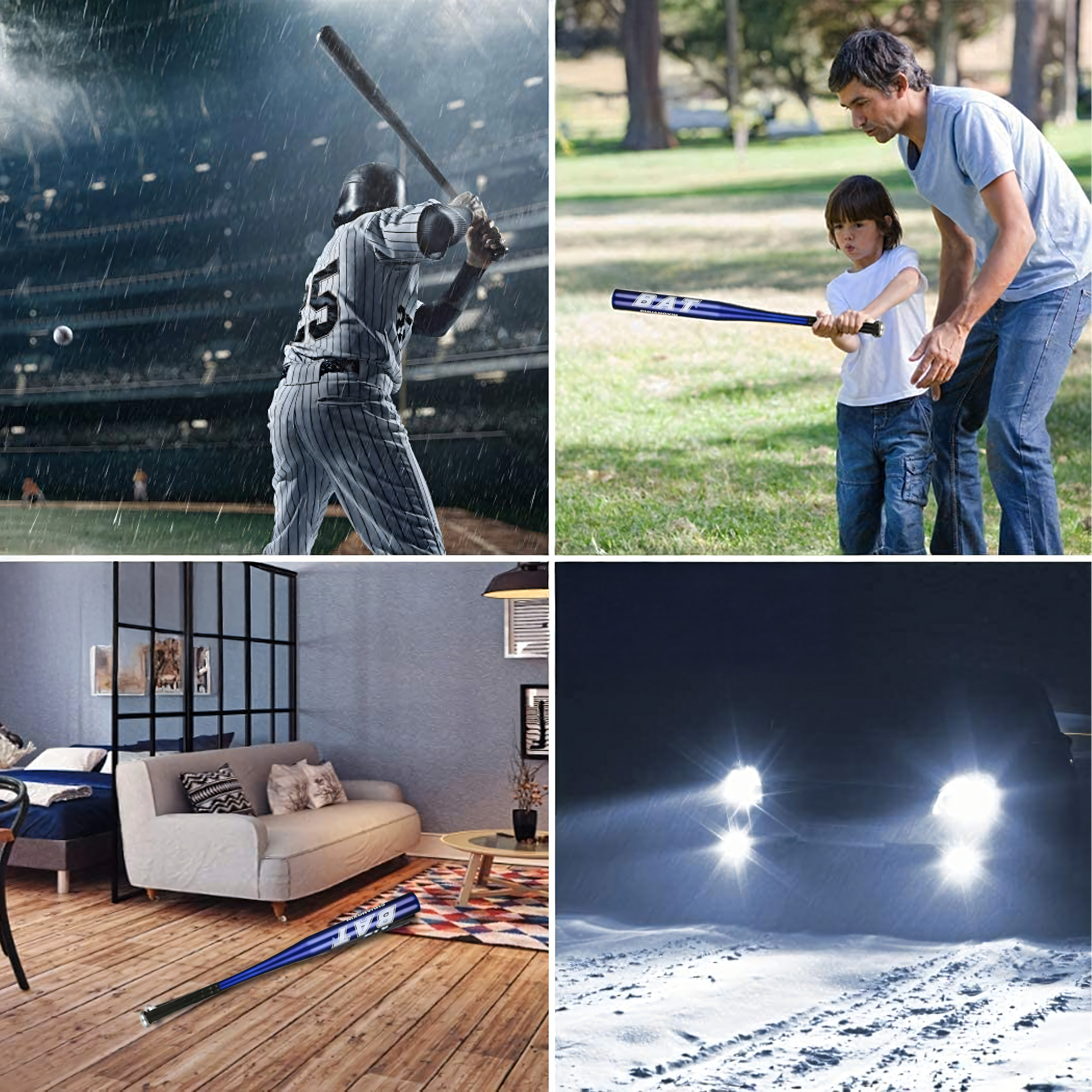 Pesapallikurikas alumiiniumist pesapallikurikas 25" 64cm treening sinine