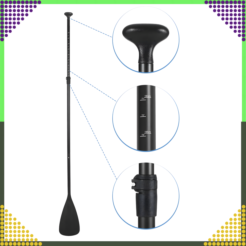 Kokkupandav süstaaer SUP-laudadele 2in1 reguleeritav 3-osaline 210 cm Pro