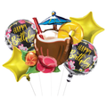 Aloha Hawaiian Balloon Set for Birthday Parties 5 pcs