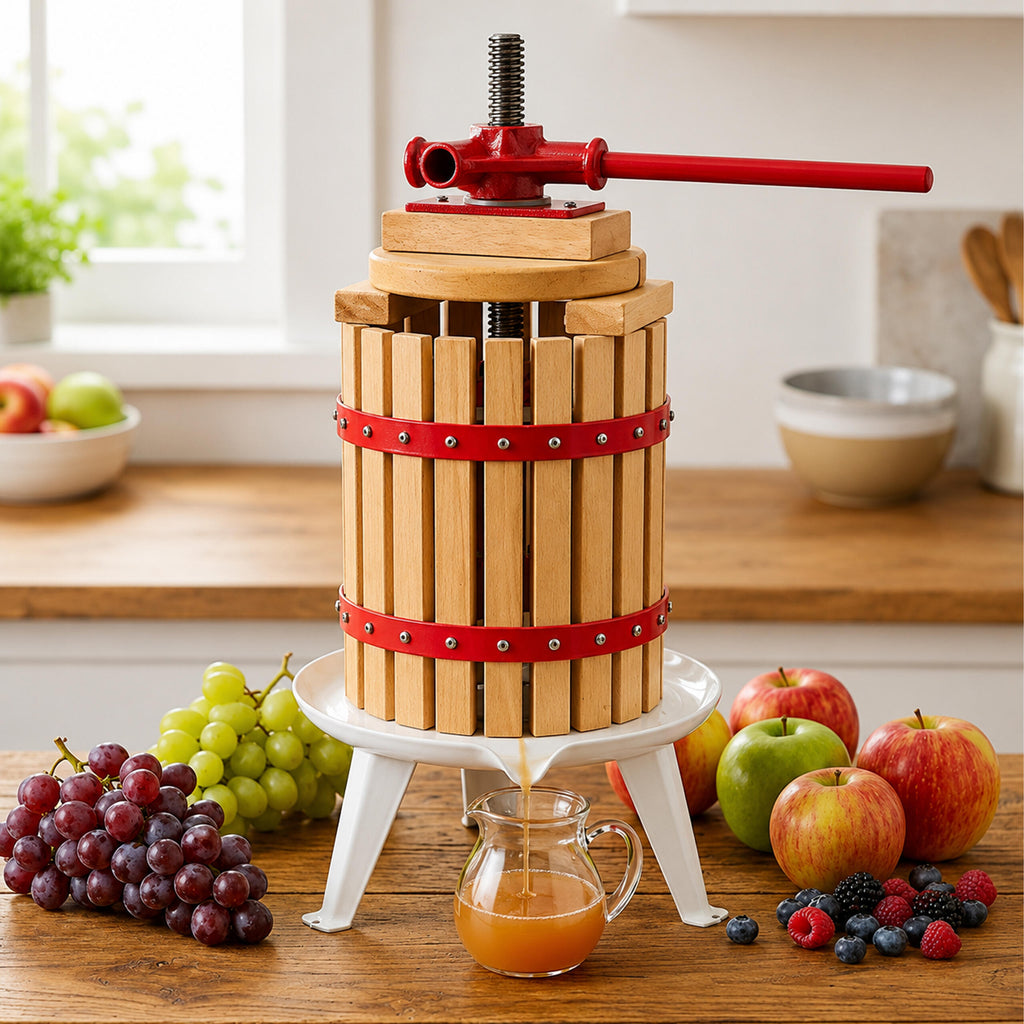 Käsitsi kruvipress puu- ja köögiviljadele 6 l 58 cm RC-K-2528-15577