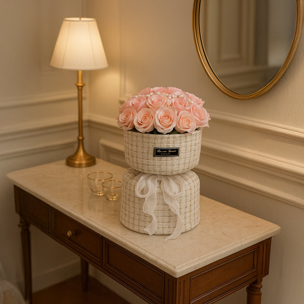 Roosiseepide roosa LED komplekt sõbrapäevaks, naistepäevaks, kingituseks või sünnipäevaks