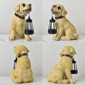 Decorative Solar Garden Lamp with LED Lantern Dog Design (E8)